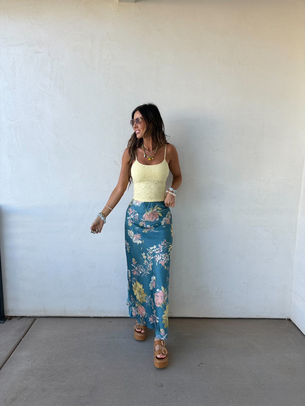 Teal Bloom Maxi