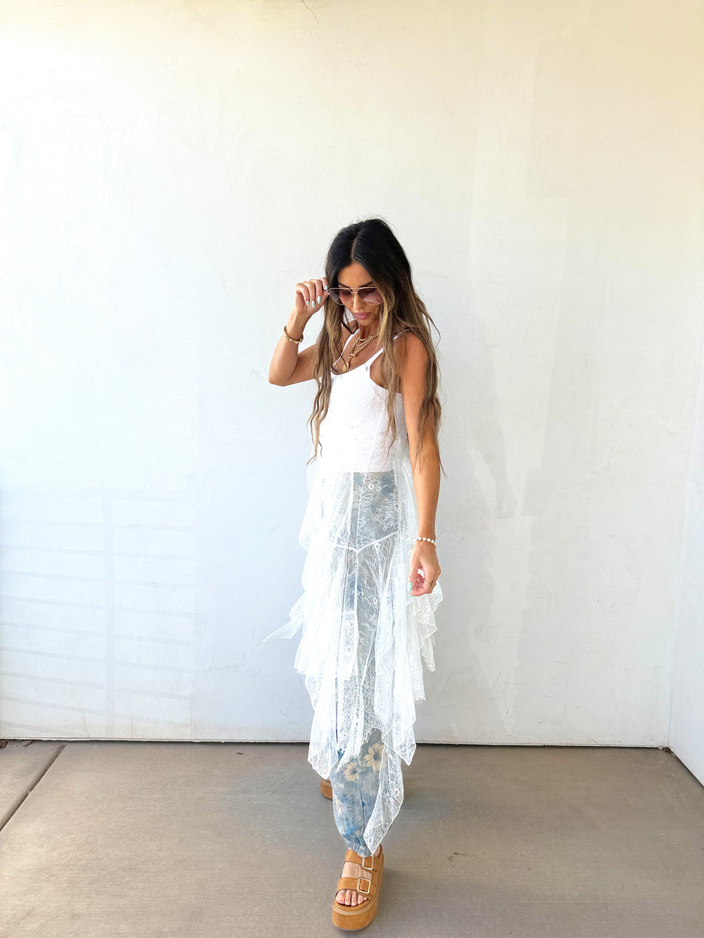 White Whisper Tank Duster