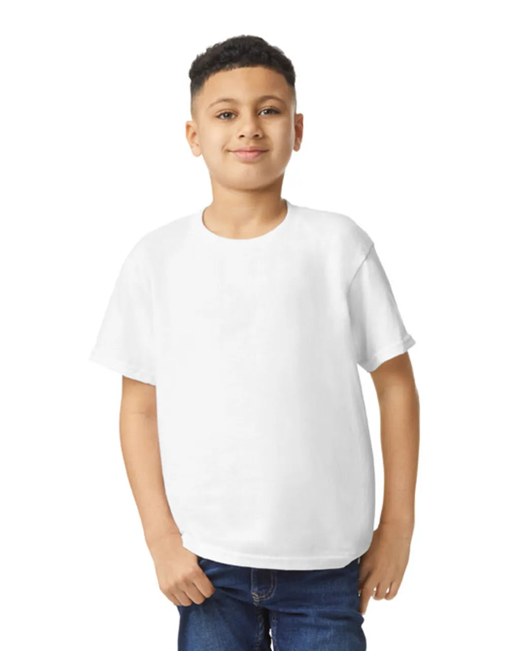 Gildan 5000B Youth Heavy Cotton - White