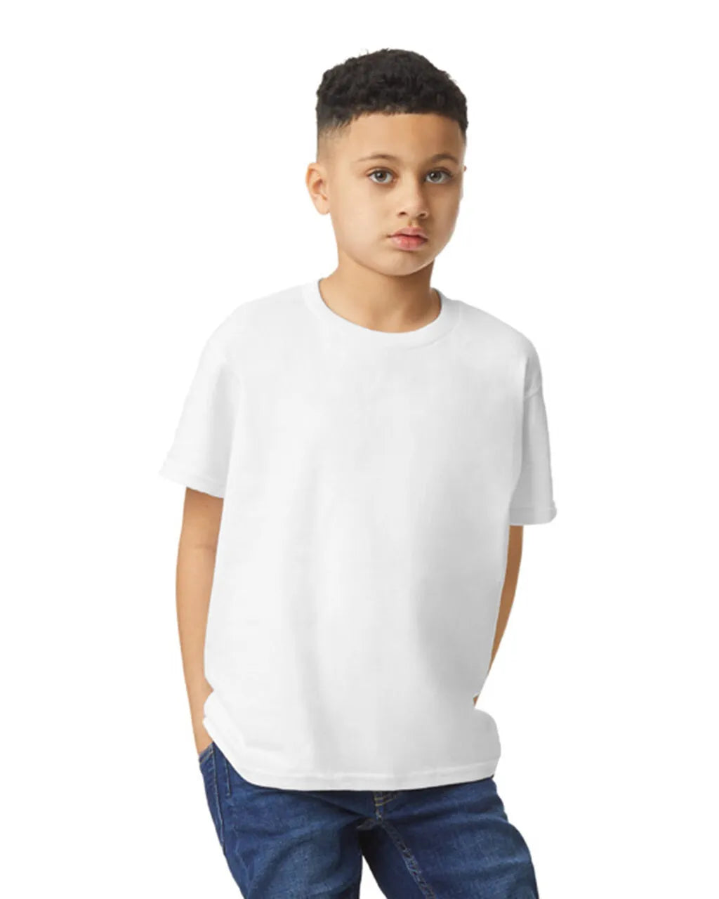 Gildan 5000B Youth Heavy Cotton - White