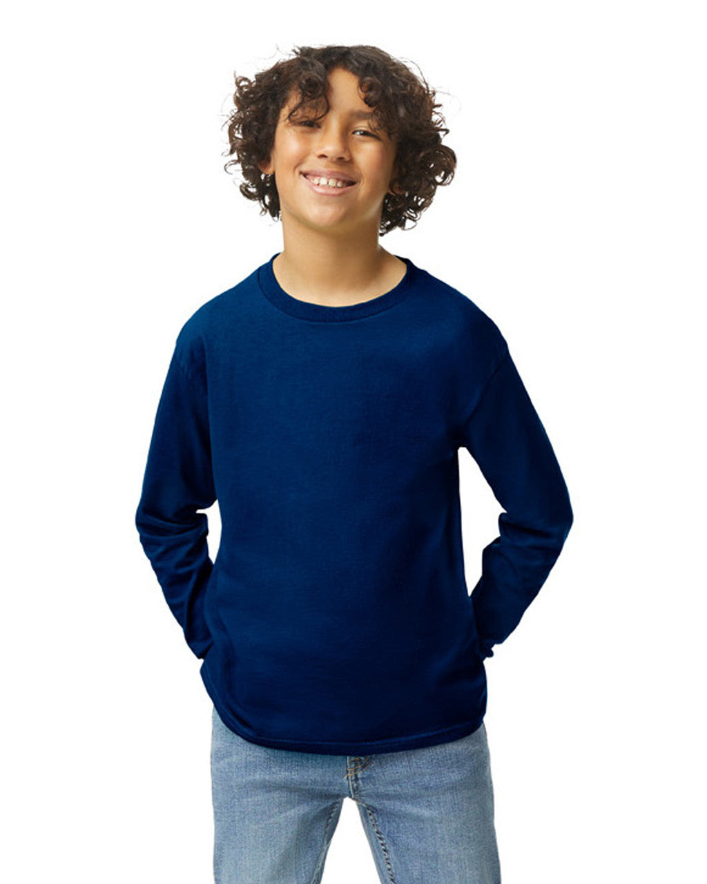 Gildan 5400B Youth Long Sleeve - Navy