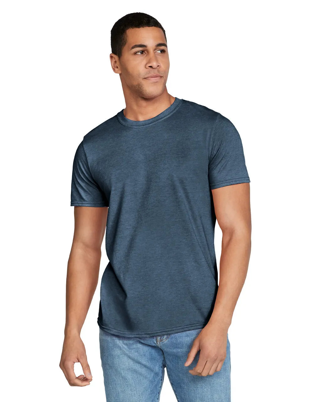 Gildan 64000 Softstyle - Heather Navy