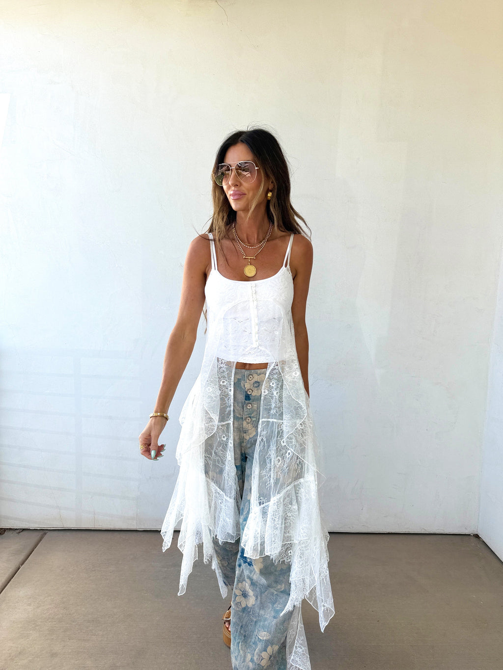 White Whisper Tank Duster