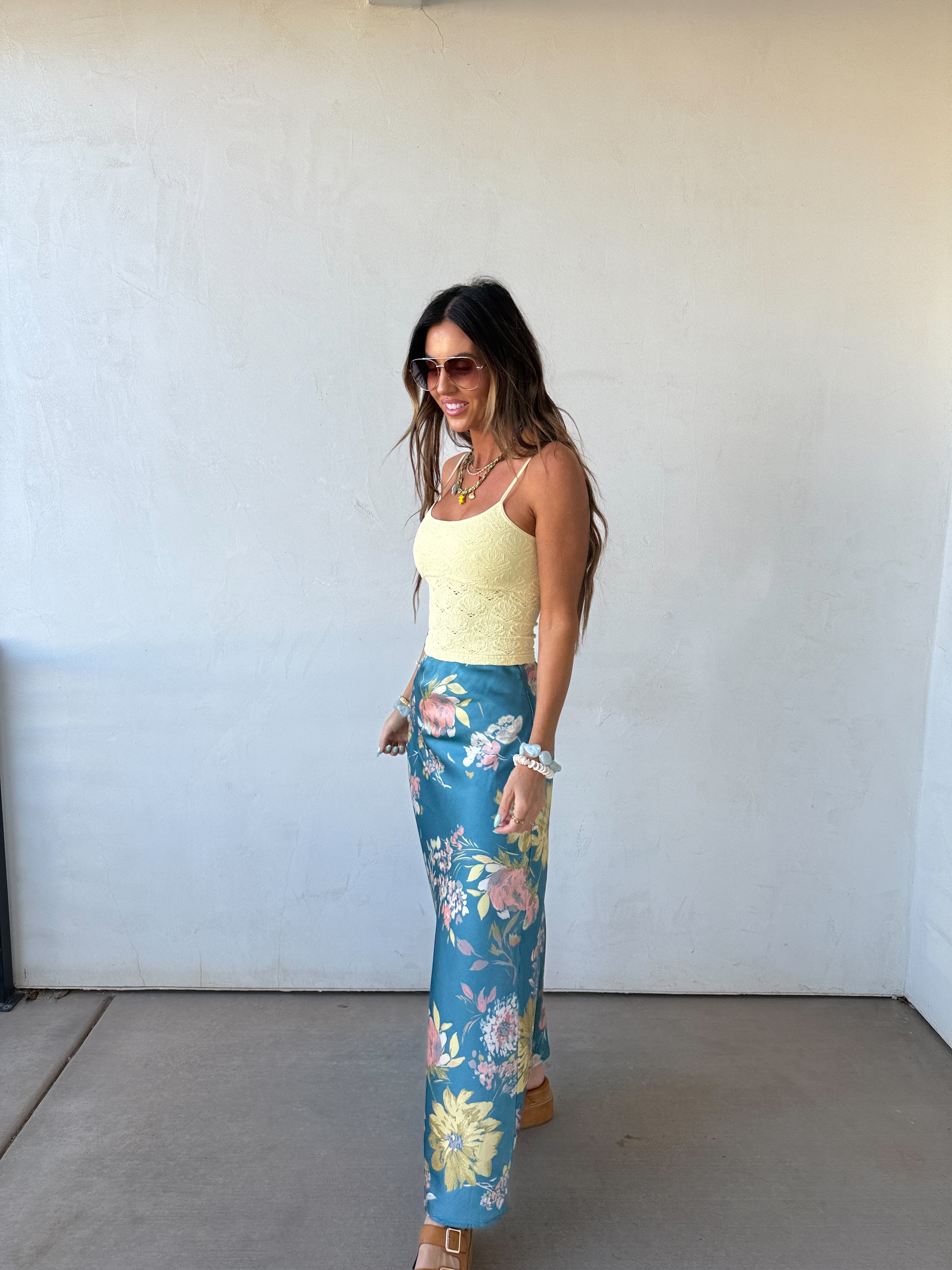 Teal Bloom Maxi