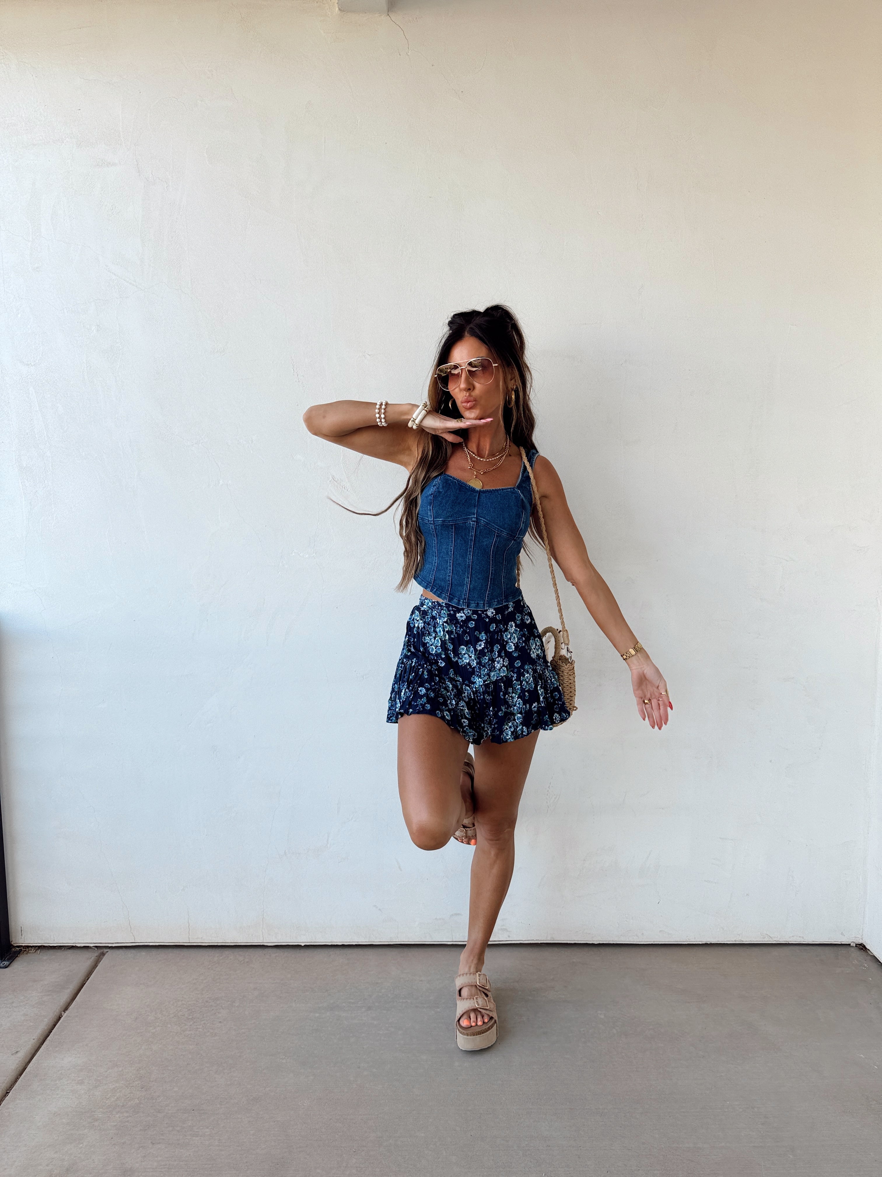 Breezy Blue Skort
