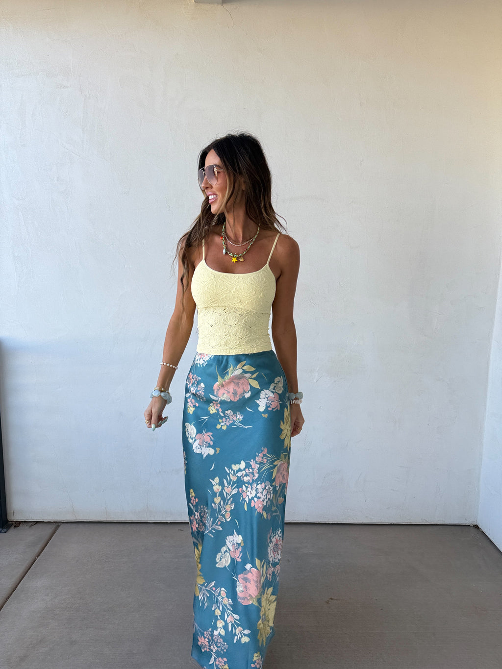 Teal Bloom Maxi